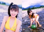 bikini cleavage mizusawa_nako ocean ponytail side-tie_bikini swimsuit wet rating:Safe score:0 user:nil!