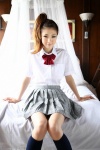 blouse costume hoshino_aki kneesocks pleated_skirt ponytail school_uniform skirt ys_web_308 rating:Safe score:2 user:nil!