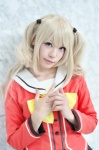 blonde_hair charlotte_(anime) cosplay sailor_uniform school_uniform tomori_nao twintails yuzuki_aya rating:Safe score:0 user:nil!