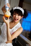 apron bikini_top costume donut hairband maid maid_uniform misty_gravure_226 swimsuit takabe_ai whip_cream rating:Safe score:0 user:nil!