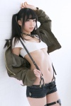 cleavage croptop garters itsuki_akira jacket shorts suspenders thighhighs tshirt twintails underboob rating:Safe score:19 user:nil!