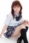 blouse kneesocks pleated_skirt school_uniform skirt tadara_jumi ys_web_363 rating:Safe score:1 user:nil!