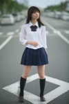 blouse cosplay kneesocks original pleated_skirt rinami school_uniform skirt rating:Safe score:2 user:nil!