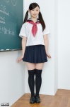 4k-star_279 black_legwear ishikawa_yuumi pleated_skirt sailor_uniform school_uniform skirt thighhighs twintails zettai_ryouiki rating:Safe score:1 user:nil!