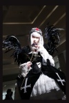 cosplay dress hairband houtou_singi ribbons rose rozen_maiden silver_hair slip suigintou wings rating:Safe score:1 user:nil!