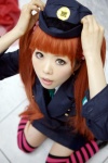 cosplay orange_hair police_uniform policewoman saki_kano so striped thighhighs zone-00 rating:Safe score:1 user:Log