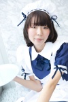 apron bowtie cosplay hairband maid maid_uniform original petticoat serving_tray ura_kuro rating:Safe score:0 user:pixymisa