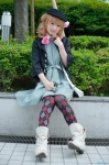 amnesia beret blonde_hair boots braid cosplay dress heroine_(amnesia) jacket nana pantyhose rating:Safe score:0 user:nil!