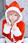 cosplay hoodie leggings original pink_hair reco santa_costume shorts rating:Safe score:1 user:nil!