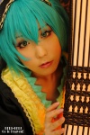 aqua_eyes aqua_hair chihane cosplay hairband haori hatsune_miku twintails vocaloid rating:Safe score:1 user:pixymisa