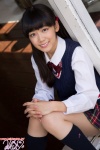 blouse kneesocks nishino_koharu pleated_skirt school_uniform skirt sweater_vest twintails rating:Safe score:0 user:nil!