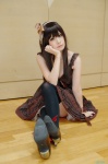 cleavage cosplay dress hairband original shirayuki_himeno thighhighs zettai_ryouiki rating:Safe score:4 user:nil!