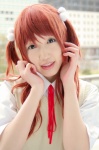 ameri blouse cosplay minami-ke red_hair school_uniform sweater_vest twintails uchida_yuka rating:Safe score:0 user:nil!