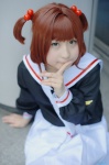cardcaptor_sakura cosplay hiroron kinomoto_sakura pleated_skirt sailor_uniform school_uniform skirt twintails rating:Safe score:0 user:nil!
