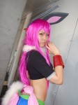 animal_ears bunny_ears cosplay croptop getsumento_heiki_miina kohina midriff purple_hair shiwasu_mina shorts rating:Safe score:1 user:nil!
