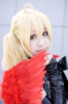 belt blonde_hair cosplay detached_sleeves halter_top harumi kichijou side_ponytail wings zone-00 rating:Safe score:0 user:nil!