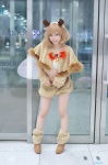 antlers blonde_hair cosplay leggings mamitan original shawl shorts tubetop rating:Safe score:2 user:nil!