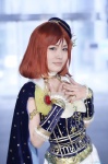 ameno_eisuke beret cape cosplay dress gauntlets love_live!_school_idol_project nishikino_maki red_hair rating:Safe score:0 user:nil!