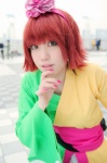cosplay flowers hairband kanoko kumo pop'n_music red_hair yukata rating:Safe score:0 user:nil!