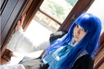 bernkastel blue_hair bow cosplay dress kara umineko_no_naku_koro_ni rating:Safe score:1 user:pixymisa