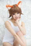 animal_ears cat_ears cosplay miyafuji_yoshika strike_witches swimsuit utateika-na rating:Safe score:0 user:pixymisa