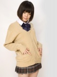 blouse cardigan costume kneesocks moe-boo namada pleated_skirt school_uniform skirt rating:Safe score:2 user:nil!