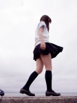 blouse costume ishii_meguru kneesocks miniskirt pleated_skirt school_uniform skirt sweater_vest rating:Safe score:0 user:nil!