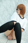 buruma cosplay glasses gym_uniform narihara_riku original shorts thighhighs tshirt rating:Safe score:2 user:nil!