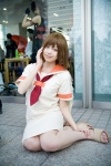 cosplay haibane_renmei halo kaieda_kae rakka sailor_uniform school_uniform tie wings rating:Safe score:0 user:nil!