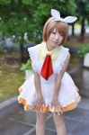 ai_(vi) apron cosplay dress hairbow koizumi_hanayo love_live!_school_idol_project rating:Safe score:1 user:nil!
