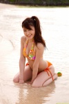 beach bikini cleavage dgc_0925 ocean ponytail side-tie_bikini swimsuit takahashi_ayumi wet rating:Safe score:1 user:nil!