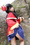 blouse cosplay da_qiao hat higurashi_ran miniskirt shin_sangoku_musou skirt skirt_lift rating:Safe score:1 user:nil!