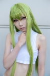 cc code_geass cosplay croptop green_hair houtou_singi midriff shorts rating:Safe score:0 user:nil!