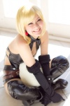 blonde_hair bodysuit boots cosplay elbow_gloves gloves junketsu_no_maria maria_(junketsu) plushie tometo_kamu rating:Safe score:0 user:pixymisa