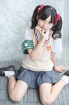 armband blouse cosplay hair_ribbons kozakura_rena pleated_skirt school_uniform shirai_kuroko skirt socks sweater_vest to_aru_kagaku_no_railgun twintails rating:Safe score:1 user:nil!