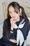 4k-star_147 bed mamiya_yuki pleated_skirt sailor_uniform school_uniform skirt twintails rating:Safe score:0 user:nil!