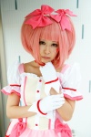 bows choker cosplay dress gloves hairbows kaname_madoka nao pink_hair puella_magi_madoka_magica twintails rating:Safe score:0 user:nil!