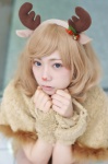 antlers blonde_hair cosplay mamitan original shawl shorts tubetop rating:Safe score:1 user:nil!