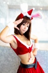 animal_ears asanagi_rin bra bunny_ears cosplay cuffs miniskirt ribbons santa_costume skirt stocking_cap suzumiya_haruhi suzumiya_haruhi_no_yuuutsu rating:Safe score:1 user:pixymisa