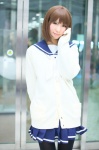 anegasaki_nene cardigan cosplay love_plus pantyhose pleated_skirt rinami sailor_uniform school_uniform skirt rating:Safe score:1 user:nil!