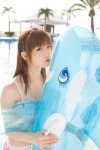 autumn_breeze bikini_top inflatable_dolphin inflatable_toy miniskirt ogura_yuuko plaid polka_dots pool skirt swimsuit rating:Safe score:1 user:nil!