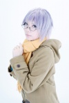 cardigan cosplay glasses ibara nagato_yuki purple_hair suzumiya_haruhi_no_yuuutsu rating:Safe score:1 user:pixymisa