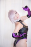 ass bodysuit castle_of_glass cosplay elbow_gloves fate/grand_order fate/series gloves mash_kyrielight pink_hair saku rating:Safe score:0 user:nil!