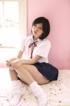 bed blouse costume dgc_0748 loose_socks pleated_skirt school_uniform skirt socks yoshikawa_konomi rating:Safe score:2 user:nil!
