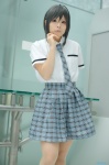 blouse cosplay idolmaster kikuchi_makoto kusaka_akane pleated_skirt school_uniform skirt tie rating:Safe score:0 user:pixymisa