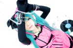 aida_yukiko aqua_hair cosplay dress gloves hatsune_miku microphone pantyhose romeo_to_cinderella_(vocaloid) twintails vocaloid rating:Safe score:2 user:DarkSSA
