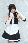 apron cosplay dress elbow_gloves garter_belt gloves hairband kore_ga_watashi_no_goshujin-sama kurauchi_anna maid maid_uniform nachiko thighhighs zettai_ryouiki rating:Safe score:0 user:nil!