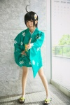 ahoge araragi_tsukihi bakemonogatari cosplay pantyhose sheer_legwear tsun yukata rating:Safe score:0 user:nil!