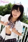 bikini_top blouse cleavage nishinaga_ayana open_clothes pleated_skirt school_uniform skirt swimsuit rating:Safe score:0 user:nil!