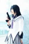 akane akemi_homura blouse cosplay gun hairband pleated_skirt puella_magi_madoka_magica skirt rating:Safe score:0 user:nil!